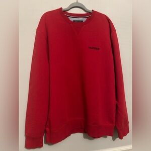 Tommy Hilfiger Red Long Sleeve Logo Sweatshirt sz XXL XXlarge